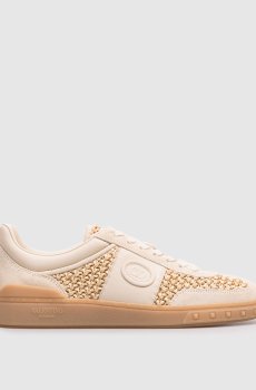 Белые комбинированные кроссовки VLogo Signature