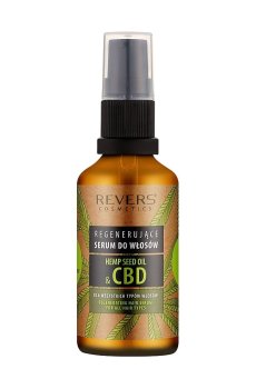 Уценка! Сыворотка для волос Revers Cosmetics Hemp Seed Oil & CBD Regenerating Hair Serum, 50 мл