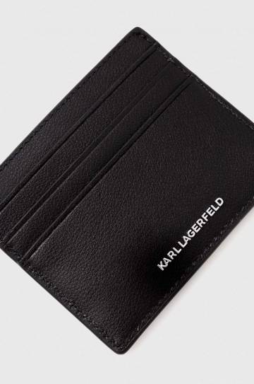 Кожаный чехол на карты Karl Lagerfeld цвет чёрный Кожаный чехол на карты Karl Lagerfeld цвет чёрный