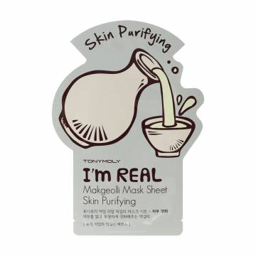 Тканевая маска для лица Tony Moly Im Real Makgeolli Mask Sheet, 21 мл Тканевая маска для лица Tony Moly Im Real Makgeolli Mask Sheet, 21 мл