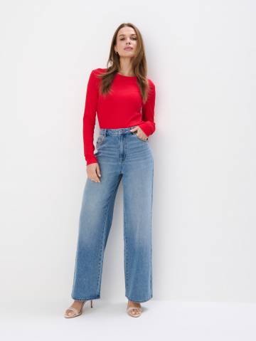 Mohito - Обтисла блузка - червоний - XS