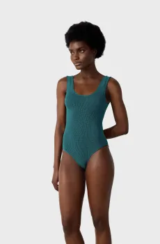 Женский бирюзовый купальник ONESIZE Бирюзовый ONESIZE Etam 6544581