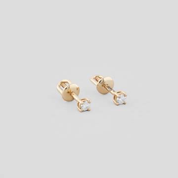 Золотые серьги Minimal с683ж-бр Золотые серьги Minimal с683ж-бр