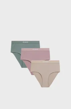 Женские трусики (3 шт) Разноцветный M Atlantic 3CLP-009