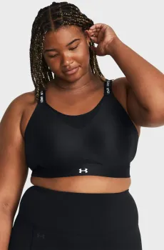 Женский черный топ UA Infinity High 2.0 Bra Черный 1X (DDD) Under Armour 1384115-001