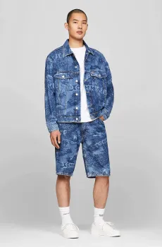 Мужские синие джинсовые шорты с узором AIDEN BAGGY Синий 31 Tommy Jeans DM0DM18787