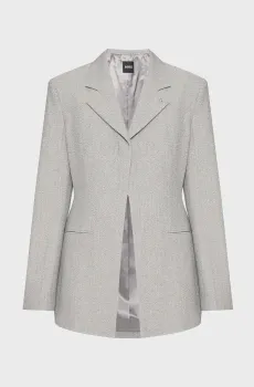 Женский серый жакет Серый 36 BOSS 50554946;047