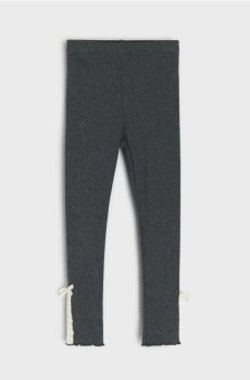 Ребристі легінси - темно-сірий