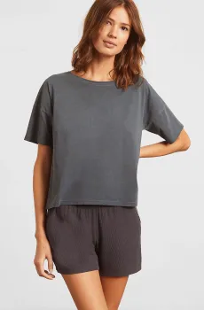 Женская серая футболка ALLAN Серый XS Etam 6525991