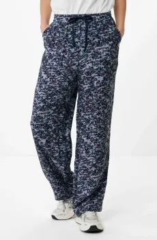 Женские темно-синие брюки с узором Синий L Mexx TU1304033W