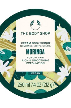 Уценка! Скраб для тела The Body Shop Moringa Cream Body Scrub для сухой кожи, 250 мл