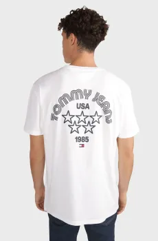 Мужская белая футболка TJM REG TOMMY STAR DNA TWIST TEE Белый XL Tommy Jeans DM0DM18582