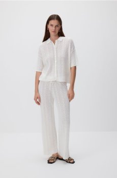 Reserved - Трикотажні штани з додаванням віскози - нюдовий - VD206-02X