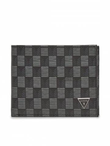 Guess Велике Чоловіче Портмоне Jet Set Eco Slg SMJESE LEA20 Чорний Guess Велике Чоловіче Портмоне Jet Set Eco Slg SMJESE LEA20 Чорний