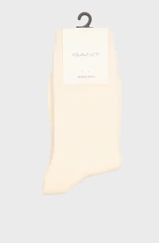 Женские белые шерстяные носки MERINO WOOL RIB SOCKS Белый 36-38 Gant 4960243