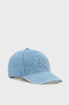 Мужская голубая джинсовая кепка SEASONAL Голубой ONESIZE Calvin Klein LV04D5166G