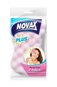 Губка банная массажная NOVAx Plus Paola