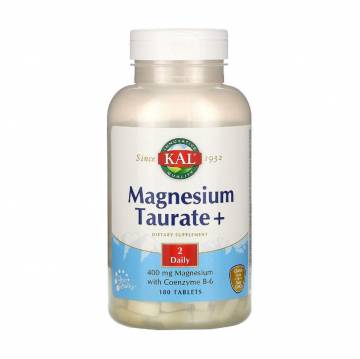 Таурат магния KAL Magnesium Taurate+, 400 мг, 180 таблеток Таурат магния KAL Magnesium Taurate+, 400 мг, 180 таблеток