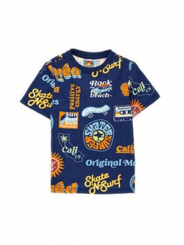 Original Marines Футболка DDP2194B Cиній Regular Fit Original Marines Футболка DDP2194B Cиній Regular Fit