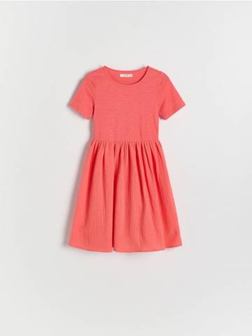 Reserved - GIRLS` DRESS - перцевий червоний - 890EG-29X Reserved - GIRLS` DRESS - перцевий червоний - 890EG-29X
