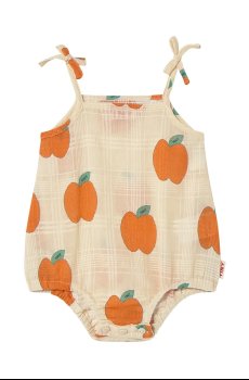 Детское боди из хлопка Tinycottons APPLES STRAPS BODY