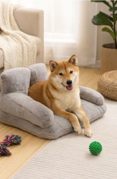 Ліжечко для домашніх тварин - сірий