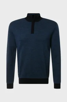 Мужская синяя шерстяная кофта Синий S Pierre Cardin PC.-C5 51052.5069