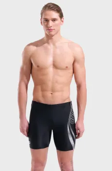 Мужские черные гидрошорты PATH SWIM MID JAMMER Черный 105 Arena 011783-501