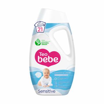 Гель для стирки Teo Bebe Gentle & Clean Sensitive для детских вещей, 21 стирка, 945 мл Гель для стирки Teo Bebe Gentle & Clean Sensitive для детских вещей, 21 стирка, 945 мл