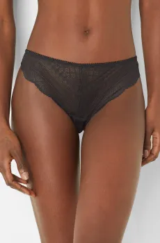 Женские черные трусики-танга IDOLE Черный S Etam 6540453