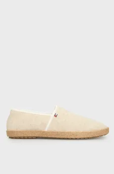 Мужские белые эспадрильи HILFIGER CHAMBRAY ESPADRILLE Белый 43 Tommy Hilfiger FM0FM05391