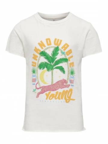 Kids ONLY Футболка 15292294 Білий Slim Fit Kids ONLY Футболка 15292294 Білий Slim Fit