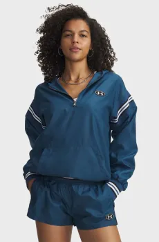 Женский синий анорак Icon Woven Heritage QZ Синий L Under Armour 6009946-498
