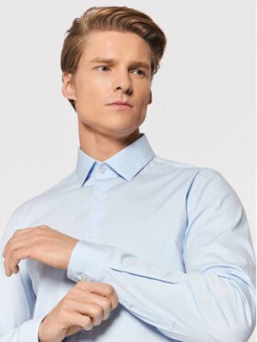 Calvin Klein Сорочка Poplin K10K108229 Голубий Slim Fit Calvin Klein Сорочка Poplin K10K108229 Голубий Slim Fit