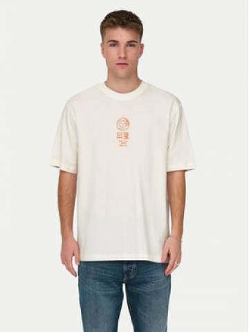 Only & Sons Футболка Malik 22029484 Écru Relaxed Fit Only & Sons Футболка Malik 22029484 Écru Relaxed Fit