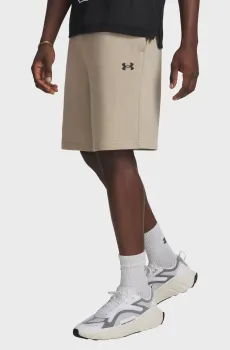 Мужские бежевые шорты UA Rival LW Shorts Бежевый L Under Armour 6009345-299