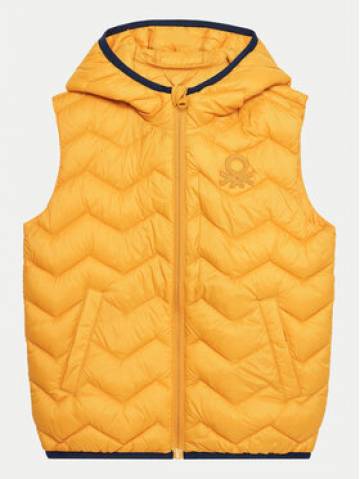 United Colors Of Benetton Жилет 2TWDGJ00G Жовтий Regular Fit United Colors Of Benetton Жилет 2TWDGJ00G Жовтий Regular Fit