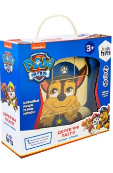 Игрушка Kids Hits Paw Patrol Деревянные пазлы, от 3 лет, 21*7.5*20 см (KH20/044)