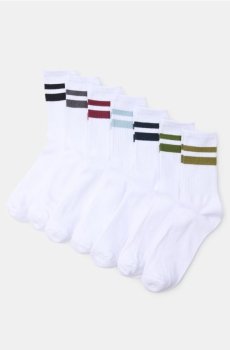 Ребристі шкарпетки 7 pack - різнобарвний