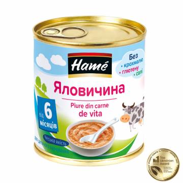 Детское мясное пюре Hame говядина, от 6 месяцев, 100 г Детское мясное пюре Hame говядина, от 6 месяцев, 100 г