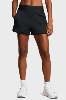 Женские черные шорты Journey Rib Short Черный L Under Armour 1382733-001