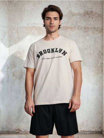 Двокомплектна бавовняна піжама - різнобарвний