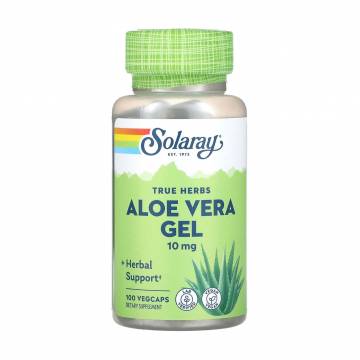 Алоэ вера Solaray Aloe Vera Gel, концентрированный гель, 10 мг, 100 капсул Алоэ вера Solaray Aloe Vera Gel, концентрированный гель, 10 мг, 100 капсул