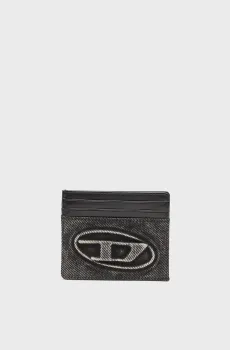 Черный кожаный кардхолдер CASE Черный ONESIZE Diesel X10611 P8764
