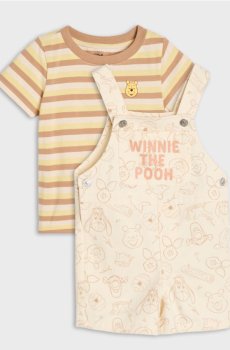 Бавовняний комплект Winnie the Pooh - коричневий