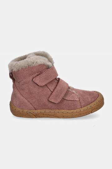 Детские замшевые зимние ботинки Froddo MINNI SUEDE цвет розовый G2110141 Детские замшевые зимние ботинки Froddo MINNI SUEDE цвет розовый G2110141