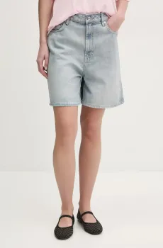 Женские голубые шорты Голубой 29 HUGO 9776