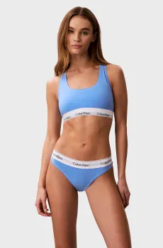 Женские голубые трусики BRAZILIAN Голубой XS Calvin Klein LV00QF8522