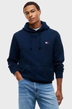 Мужское темно-синее худи REG BADGE Синий M Tommy Jeans DM0DM23606