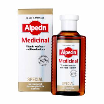 Тоник против выпадения волос Alpecin Medicinal Special Vitamin Scalp And Hair Tonic для чувствительной кожи головы, 200 мл Тоник против выпадения волос Alpecin Medicinal Special Vitamin Scalp And Hair Tonic для чувствительной кожи головы, 200 мл